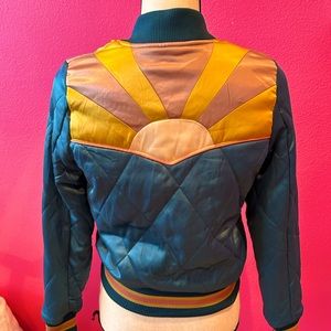 Satin Rising Sun Bomber Jacket